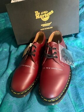 Dr. Martens 1461 x Undercover Oxfords Cherry Red with Yellow Stitching NIB